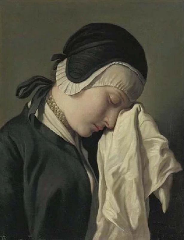 Ritratto di giovane donna che piange 1